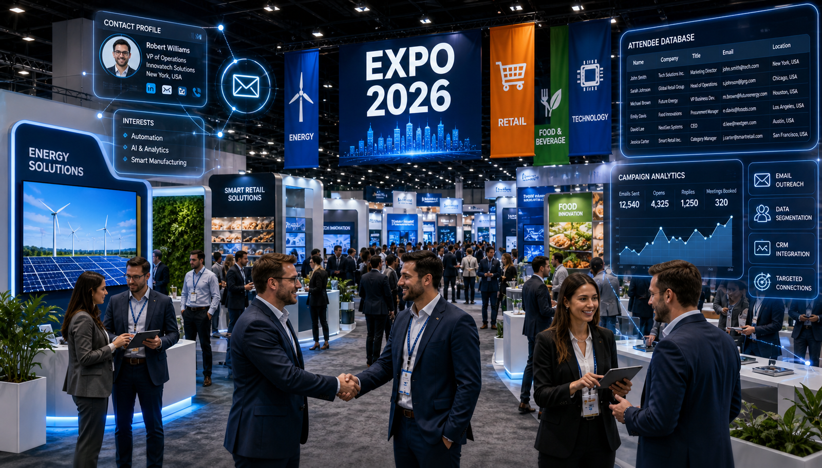 How to Find Exhibitors & Attendees Email List of Any Expo & Trade Show in 2026