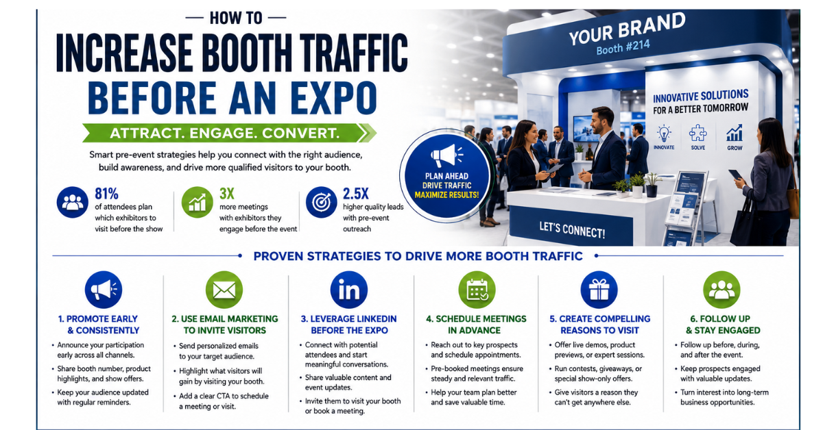 How to Increase Booth Traffic Before an Expo: Proven Strategies to Attract More Qualified Visitors